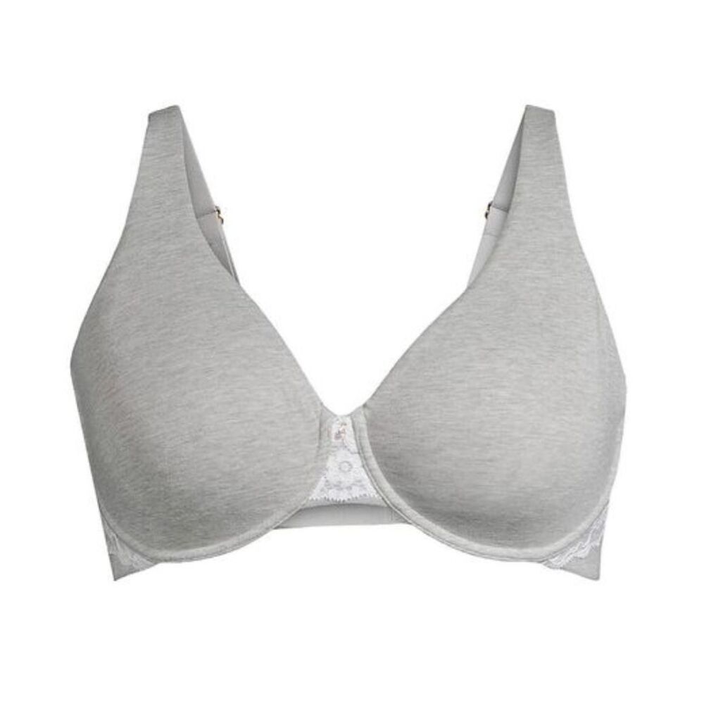 Le Mystere NWT Organic Cotton Modal Touch Unlined Underwire Lace T-Shirt Bra 32G